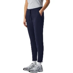 Navy Blue Cotton Athletic Pants