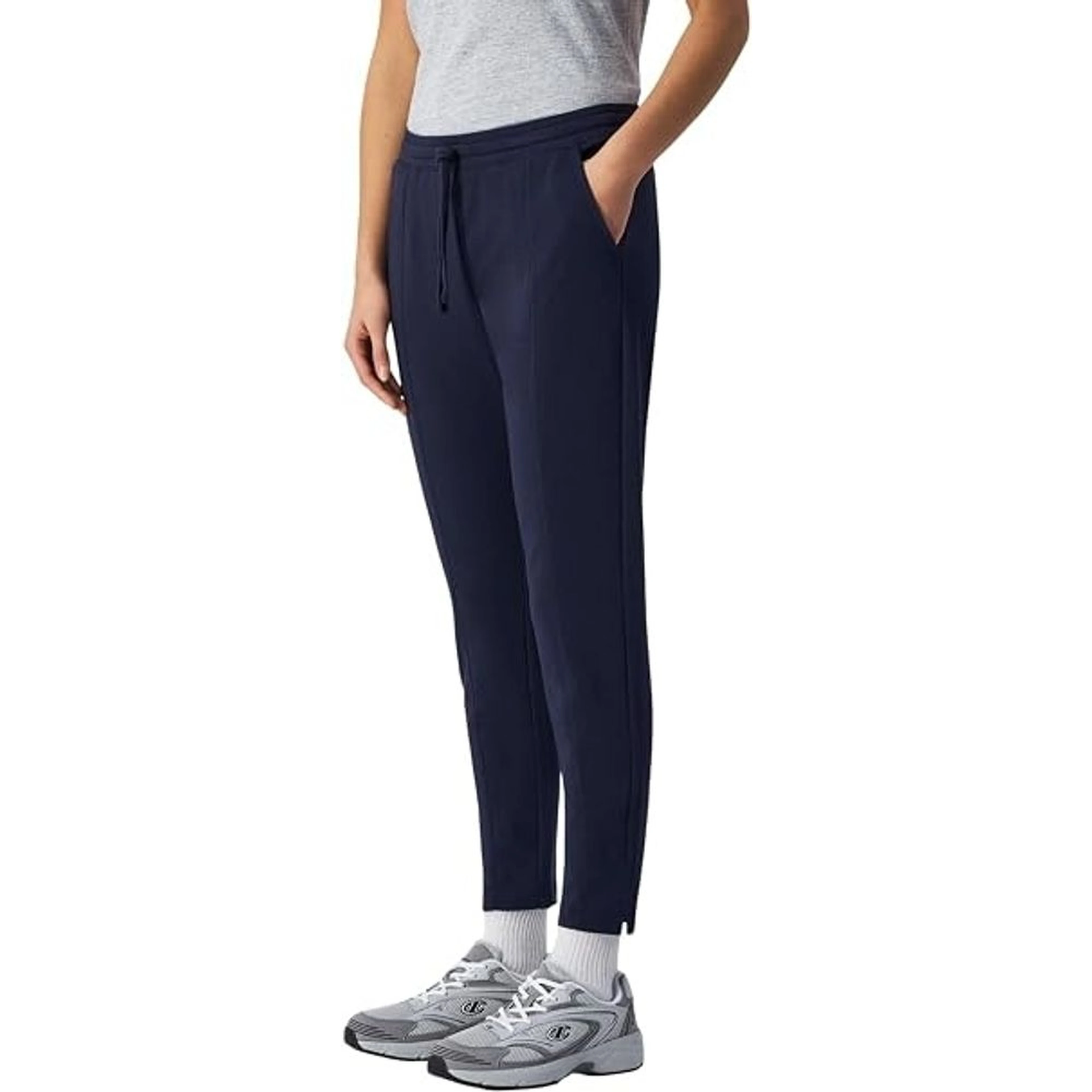 Navy Blue Cotton Athletic Pants