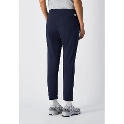 Navy Blue Cotton Athletic Pants