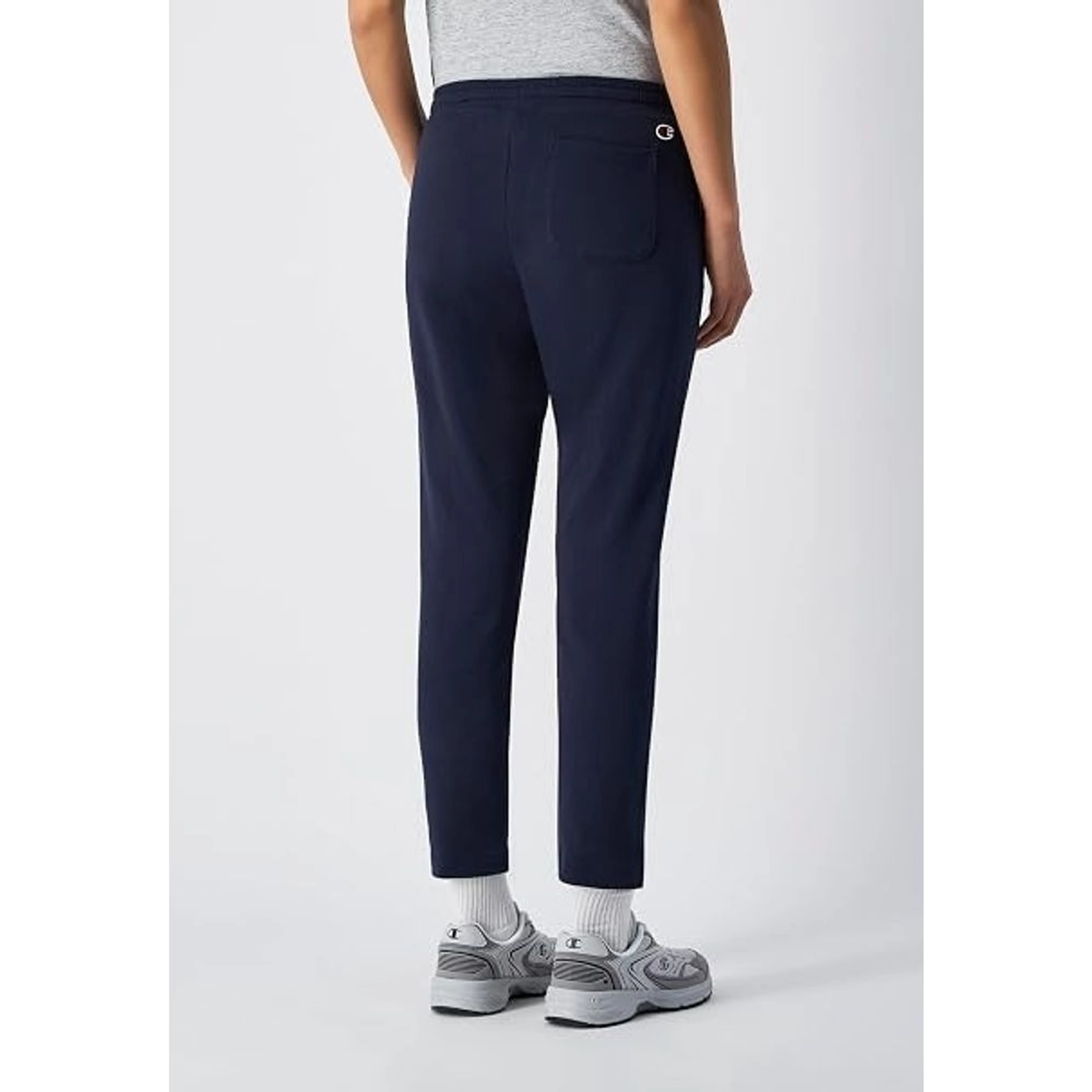 Navy Blue Cotton Athletic Pants