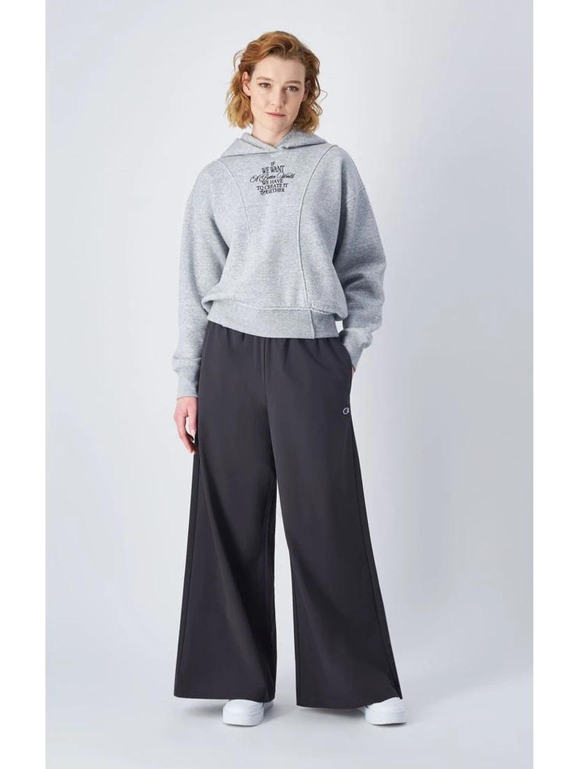 Black Polyamide Casual Pants