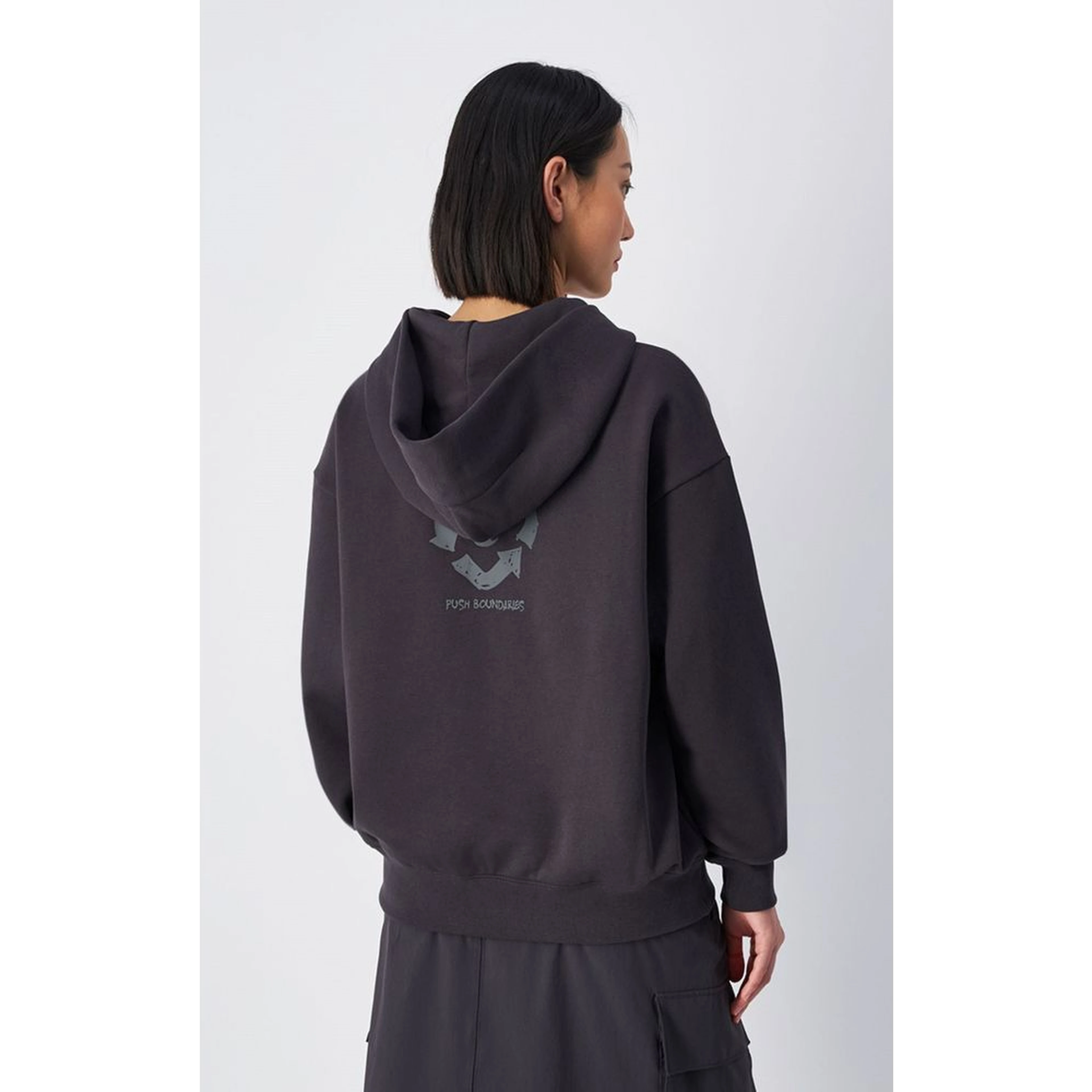 Black Cotton Sweatshirt