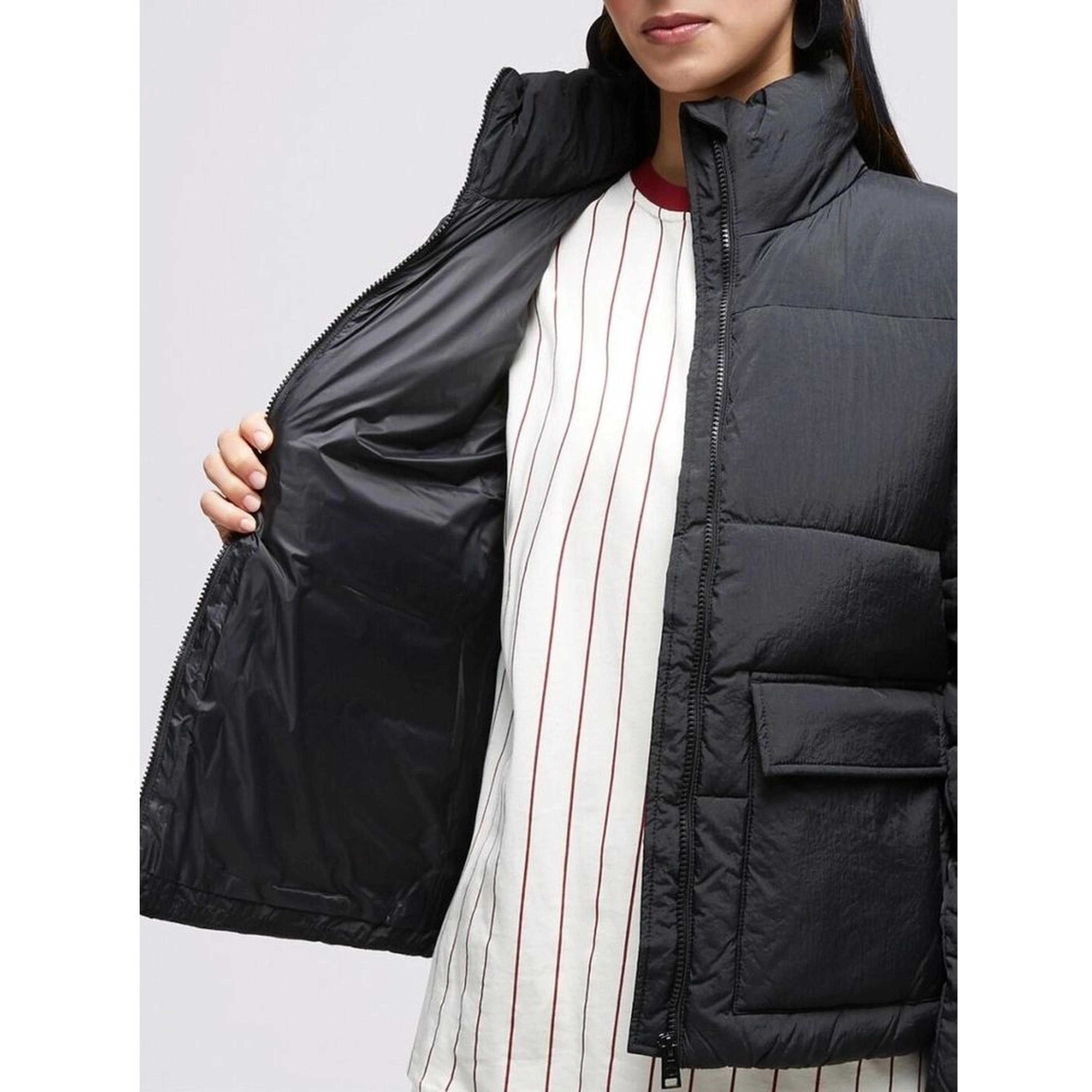 Black Polyamide Parka