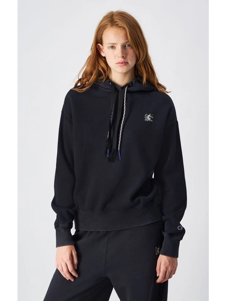 Black Cotton Sweatshirt