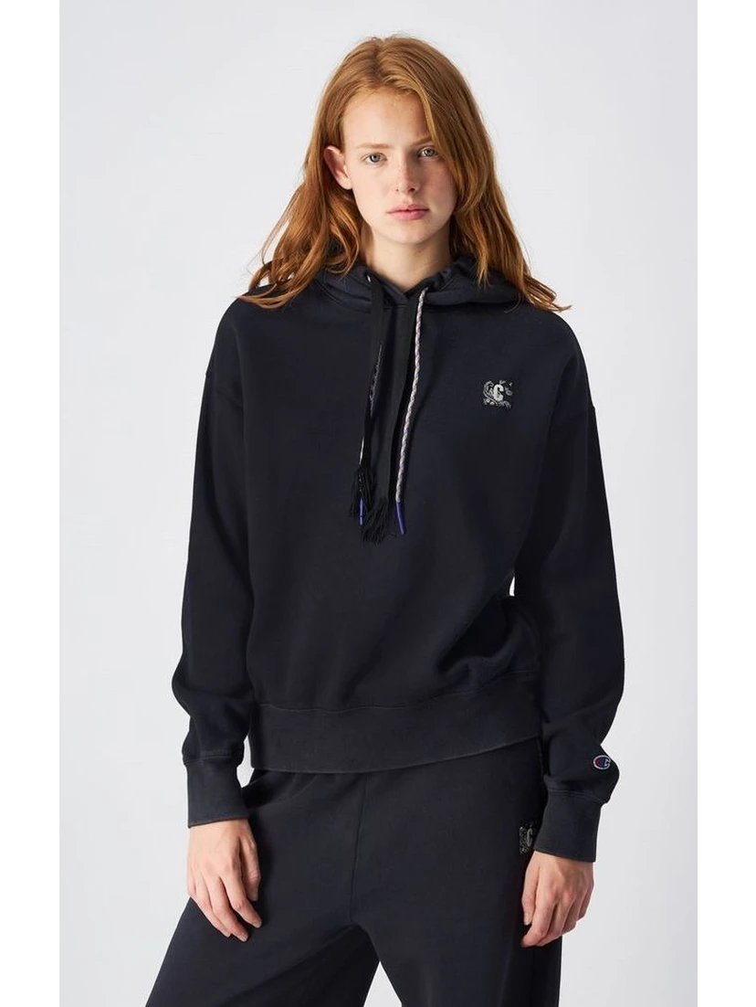 Black Cotton Sweatshirt