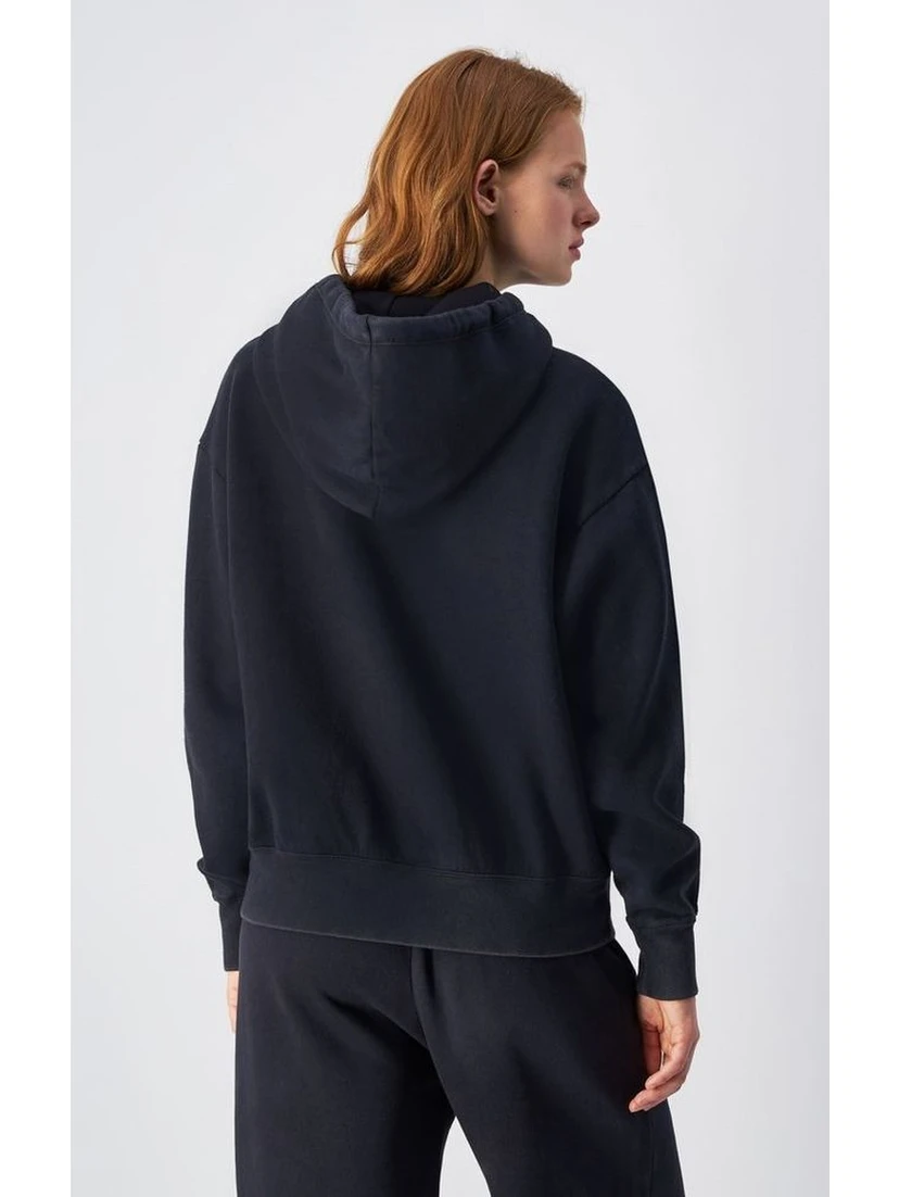 Black Cotton Sweatshirt