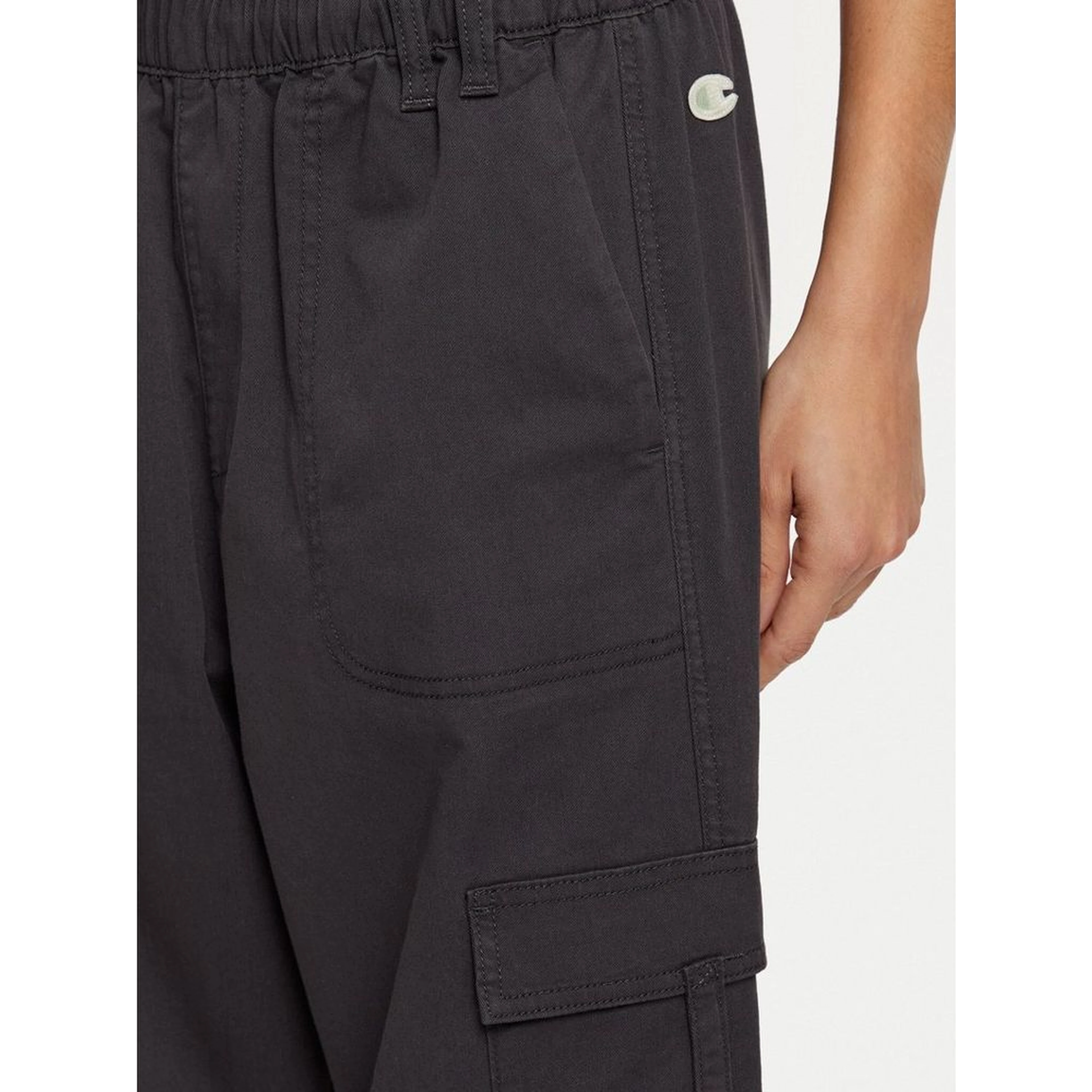 Black Cotton Cargo Pants