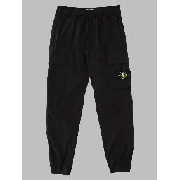 Pantalone Cargo in Twill di Cotone Stretch