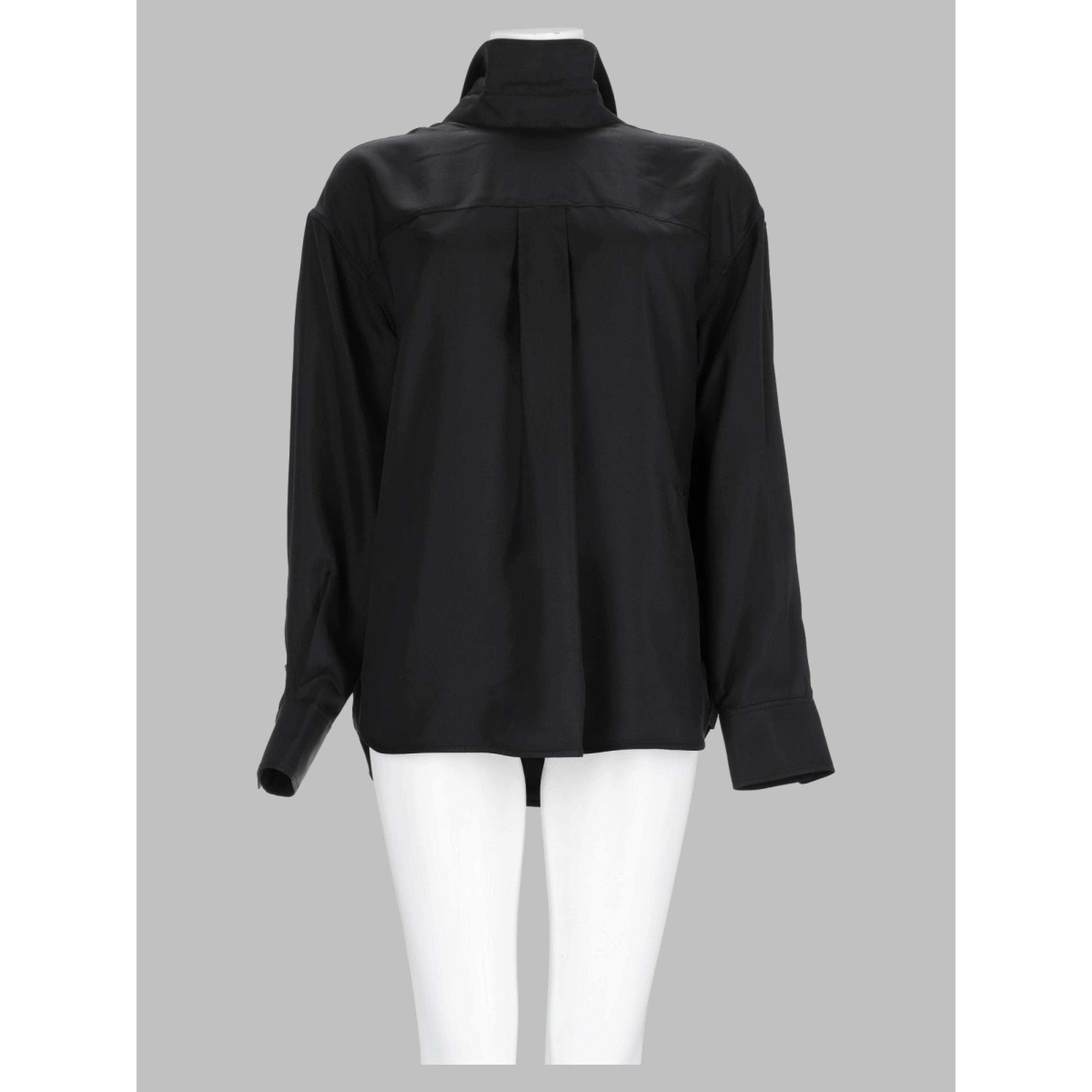 Camicia in Seta con Dettagli Invertiti