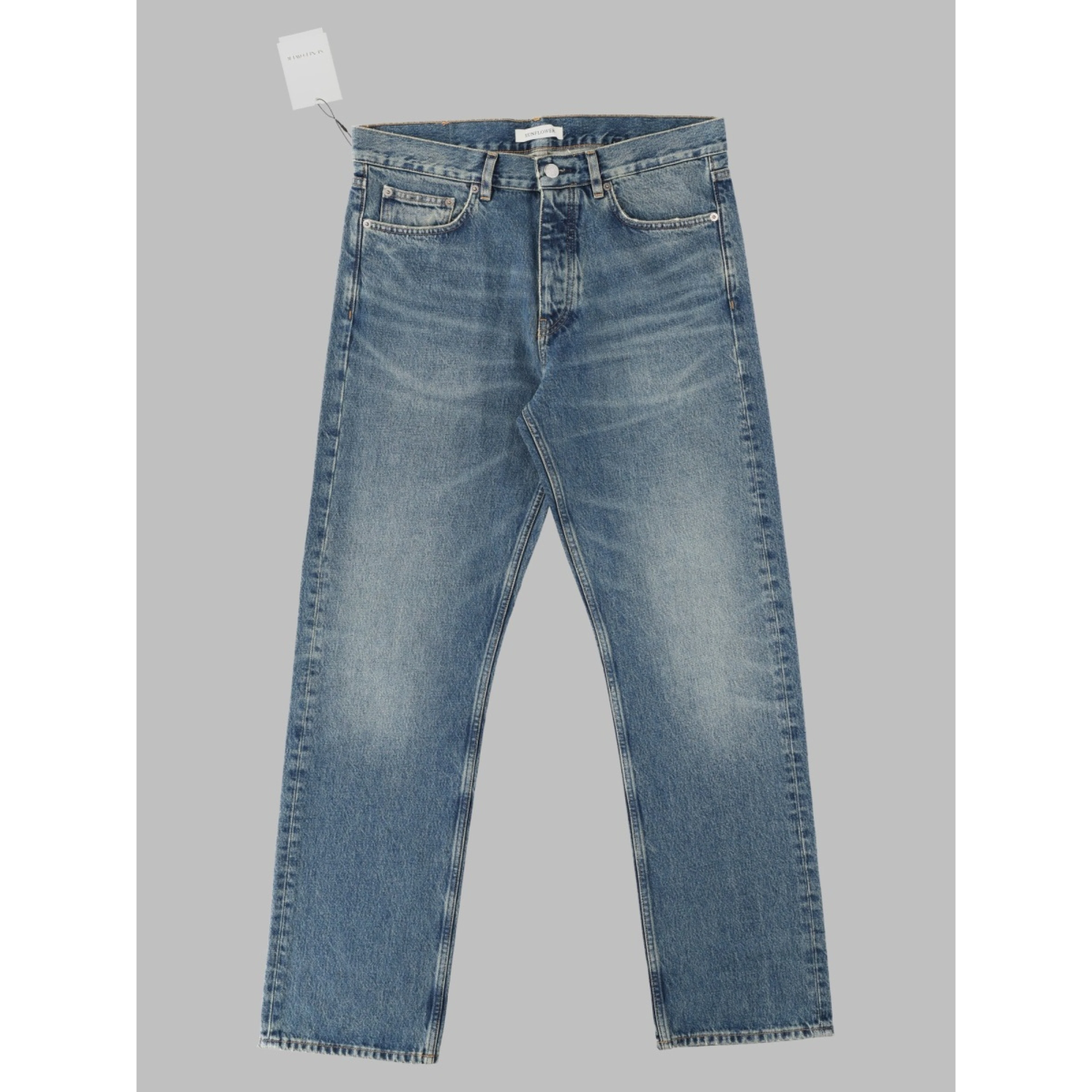 Jeans Standard In Denim Di Cotone