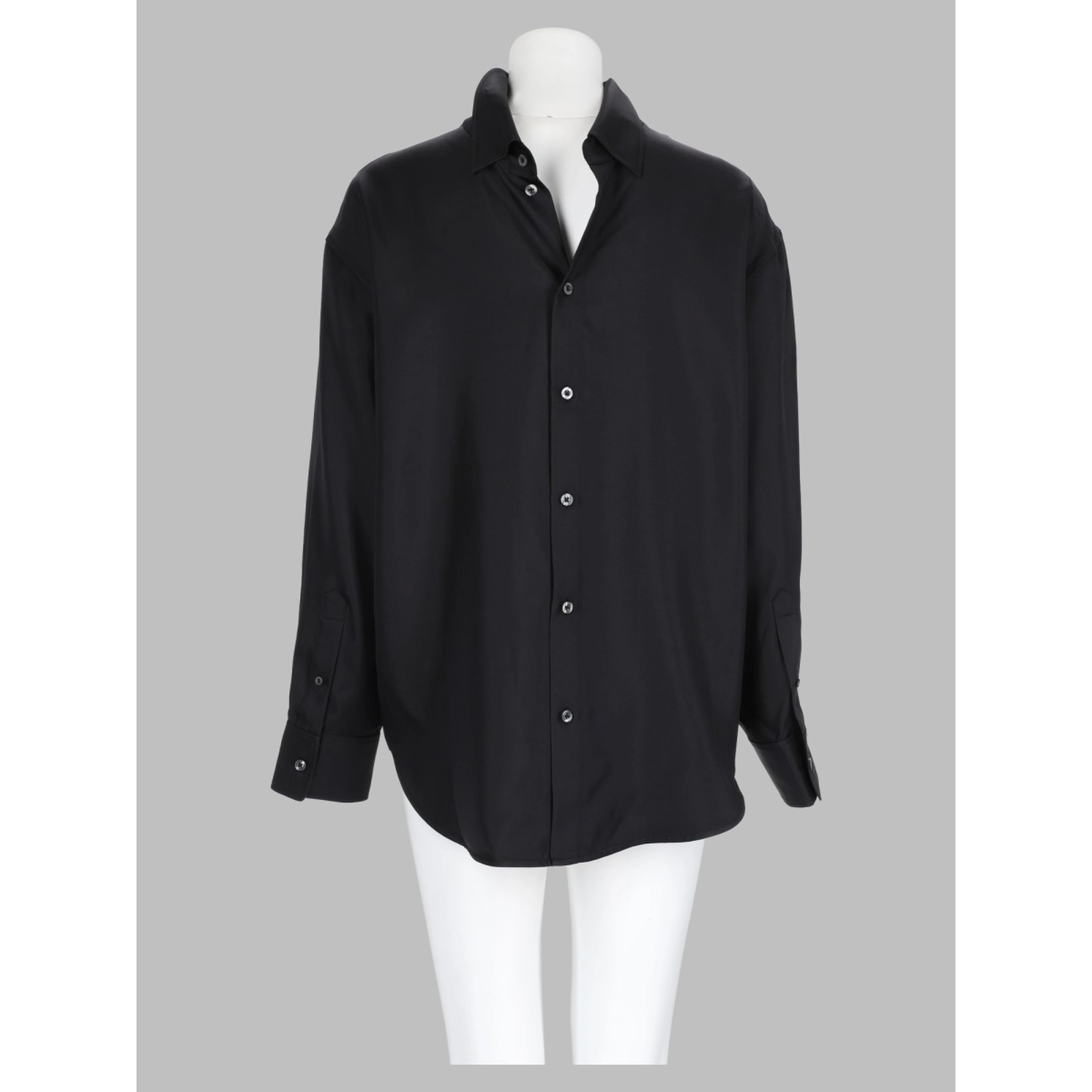 Camicia in Seta con Dettagli Invertiti