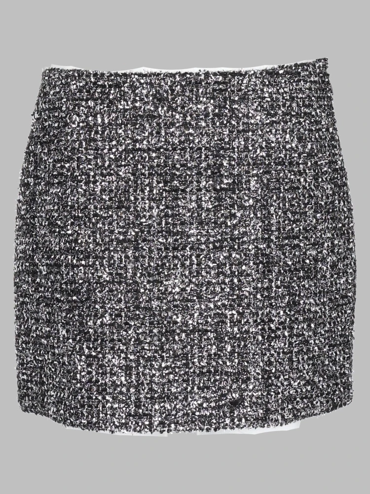 Minigonna in Tweed Metallizzato