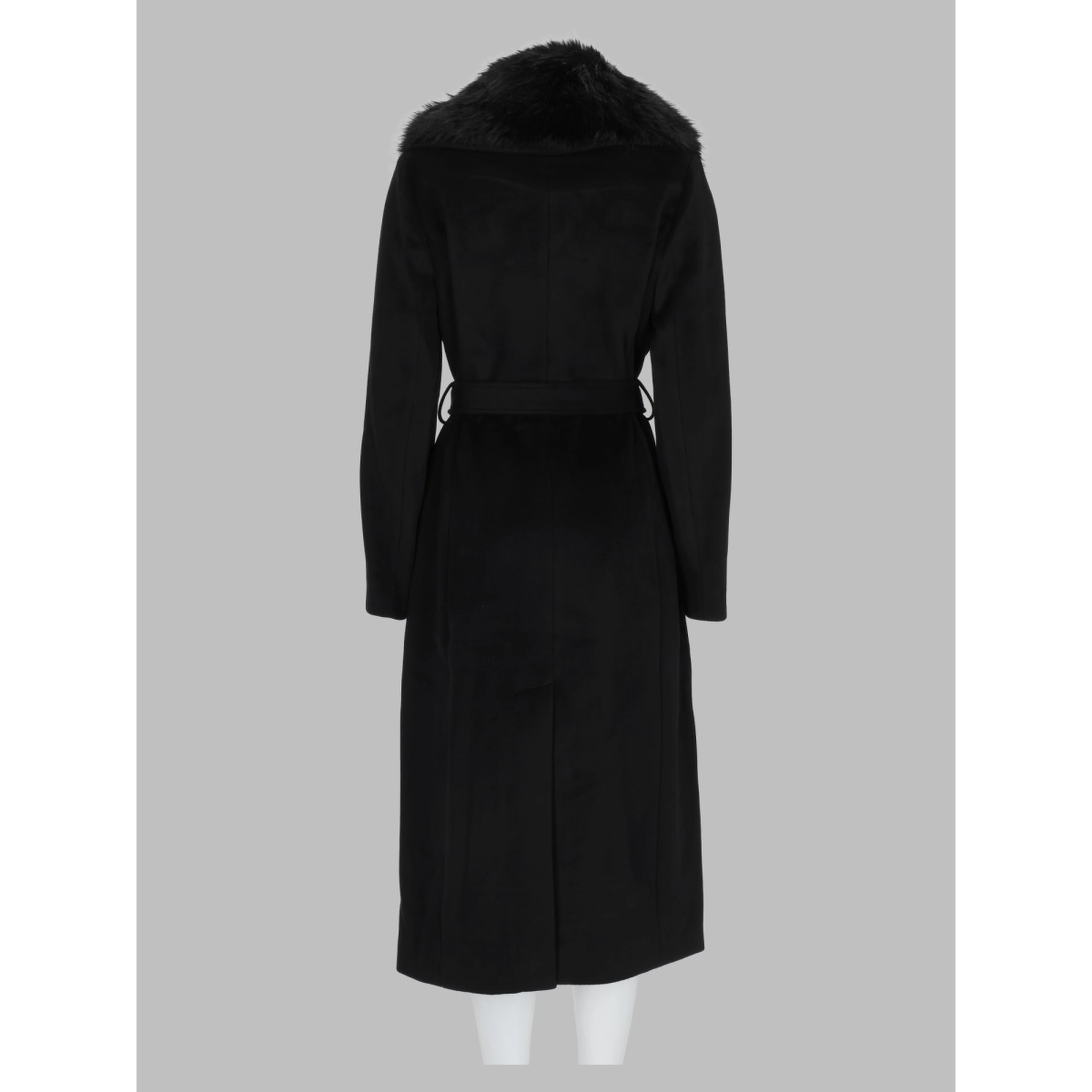 Cappotto con Finiture in Pelliccia Sintetica