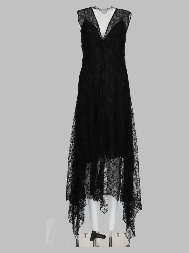 Abito Midi in Pizzo Flowers e Bacche