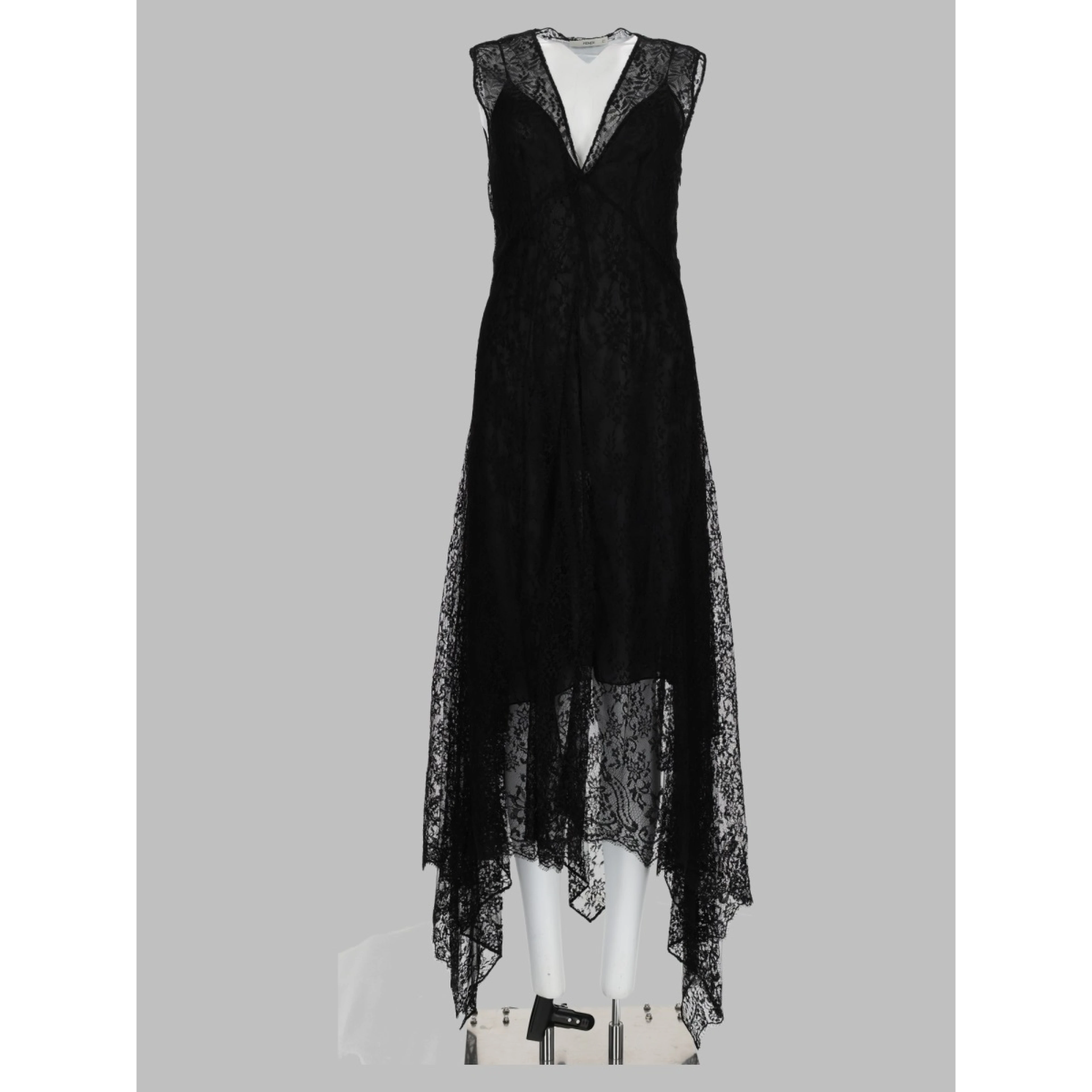 Abito Midi in Pizzo Flowers e Bacche