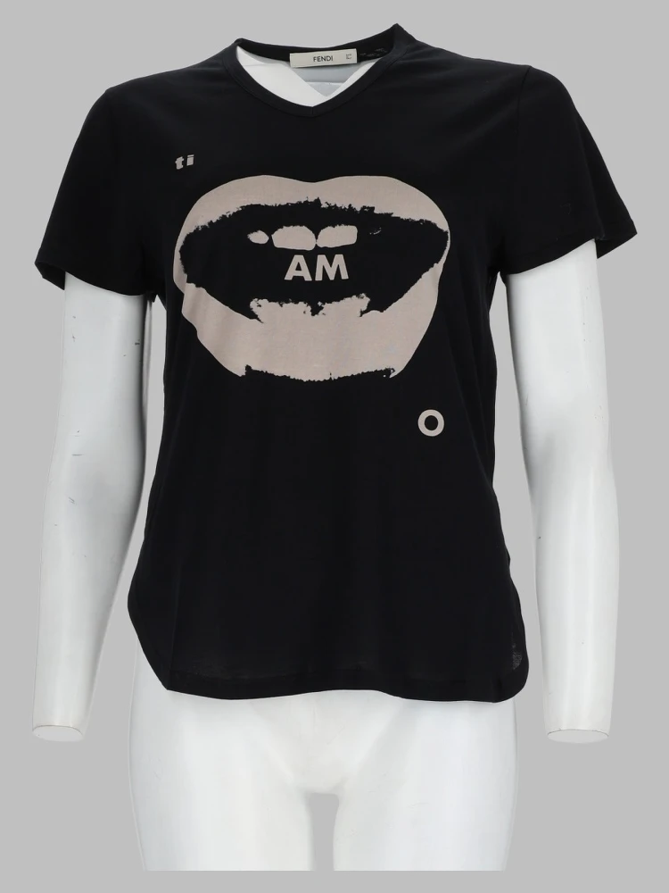 T-Shirt Con Stampa "Ti Amo"