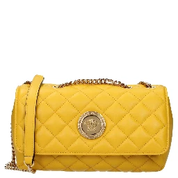 Yellow Leather Shoulder Bag