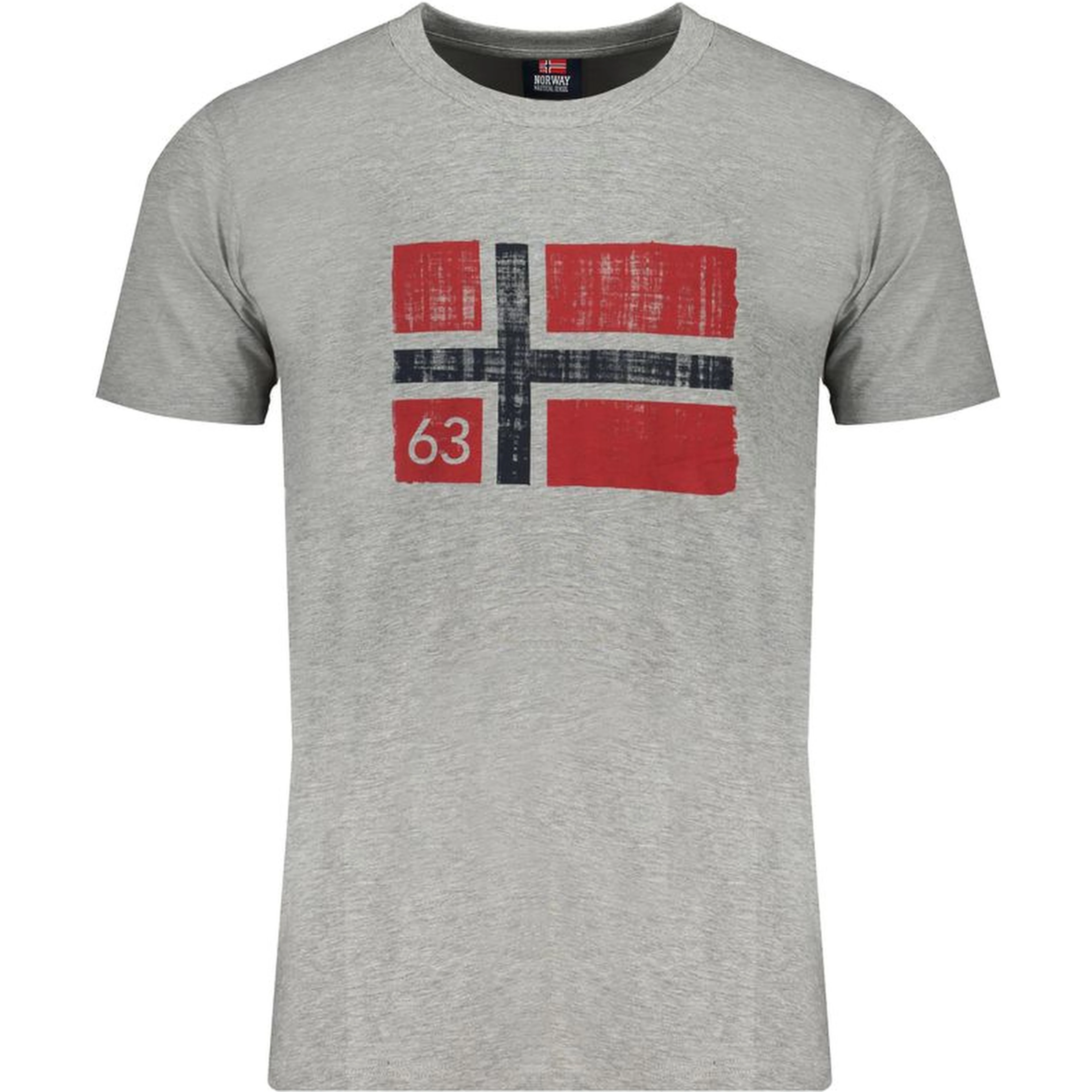 Gray Cotton Men's T-shirt