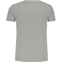 Gray Cotton Men's T-shirt