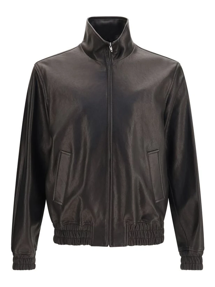 Black Lamb Ovis Aries Leather Jacket