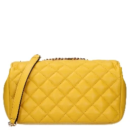 Yellow Leather Shoulder Bag
