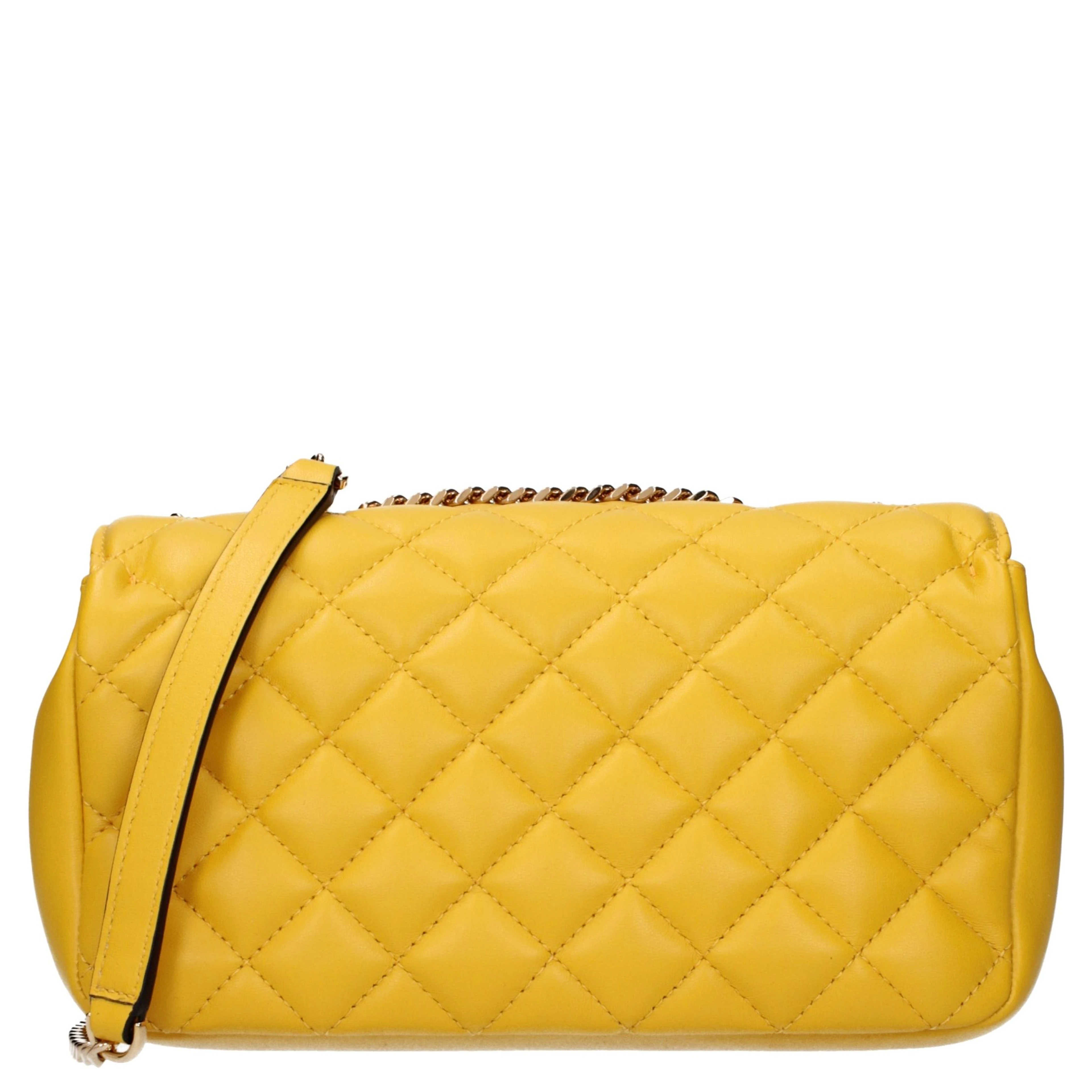 Yellow Leather Shoulder Bag
