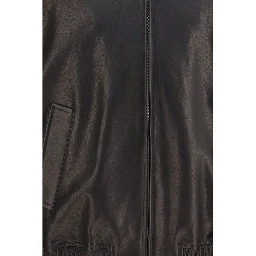 Black Lamb Ovis Aries Leather Jacket