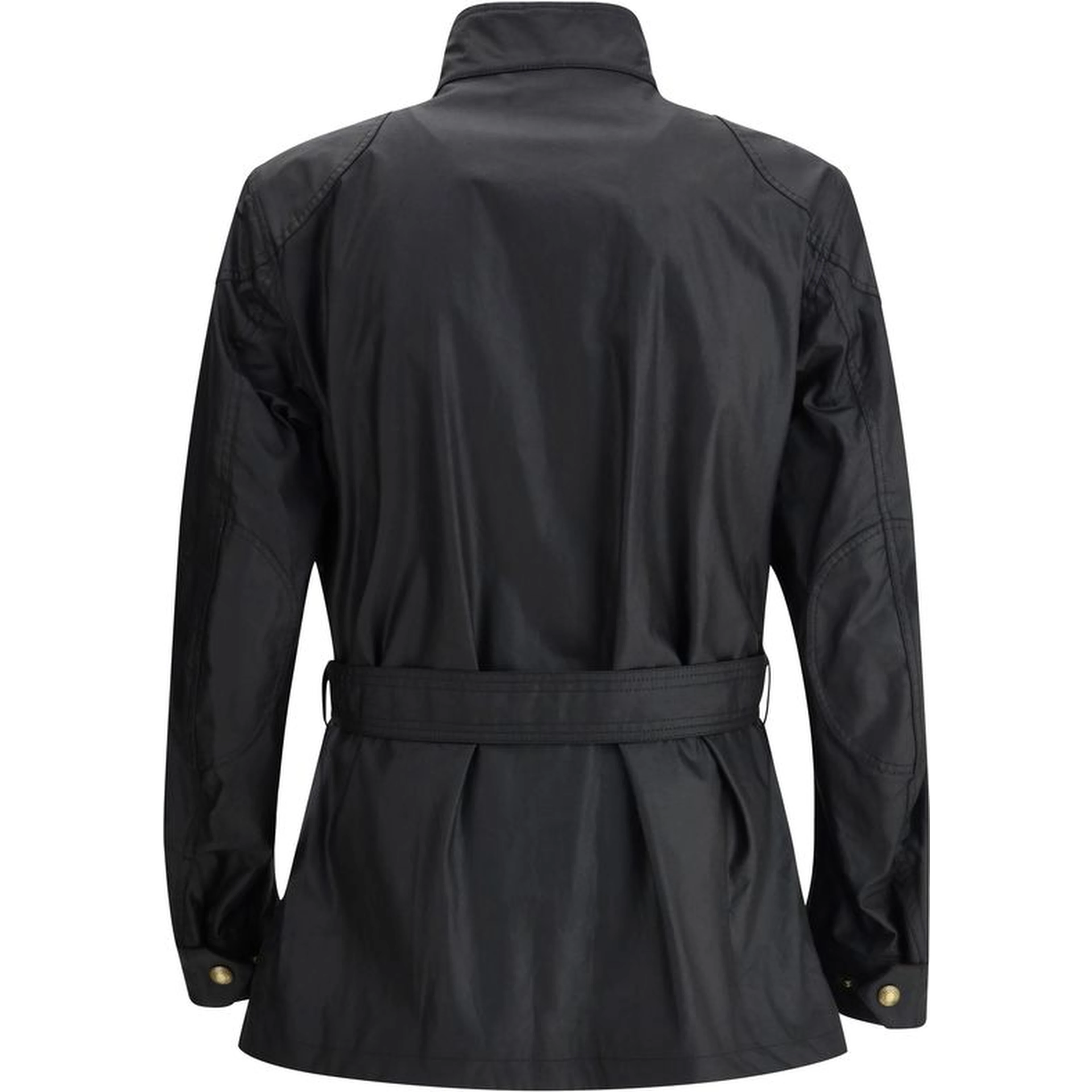 Black Cotton Full-Length Jacket