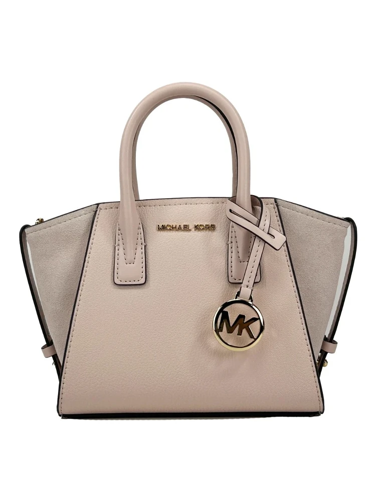 Michael Kors Avril Extra-Small Leather And Suede Satchel