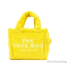Marc Jacobs The Terry Tote Yellow Mini Soft Terry Fabric Crossbody Bag Handbag