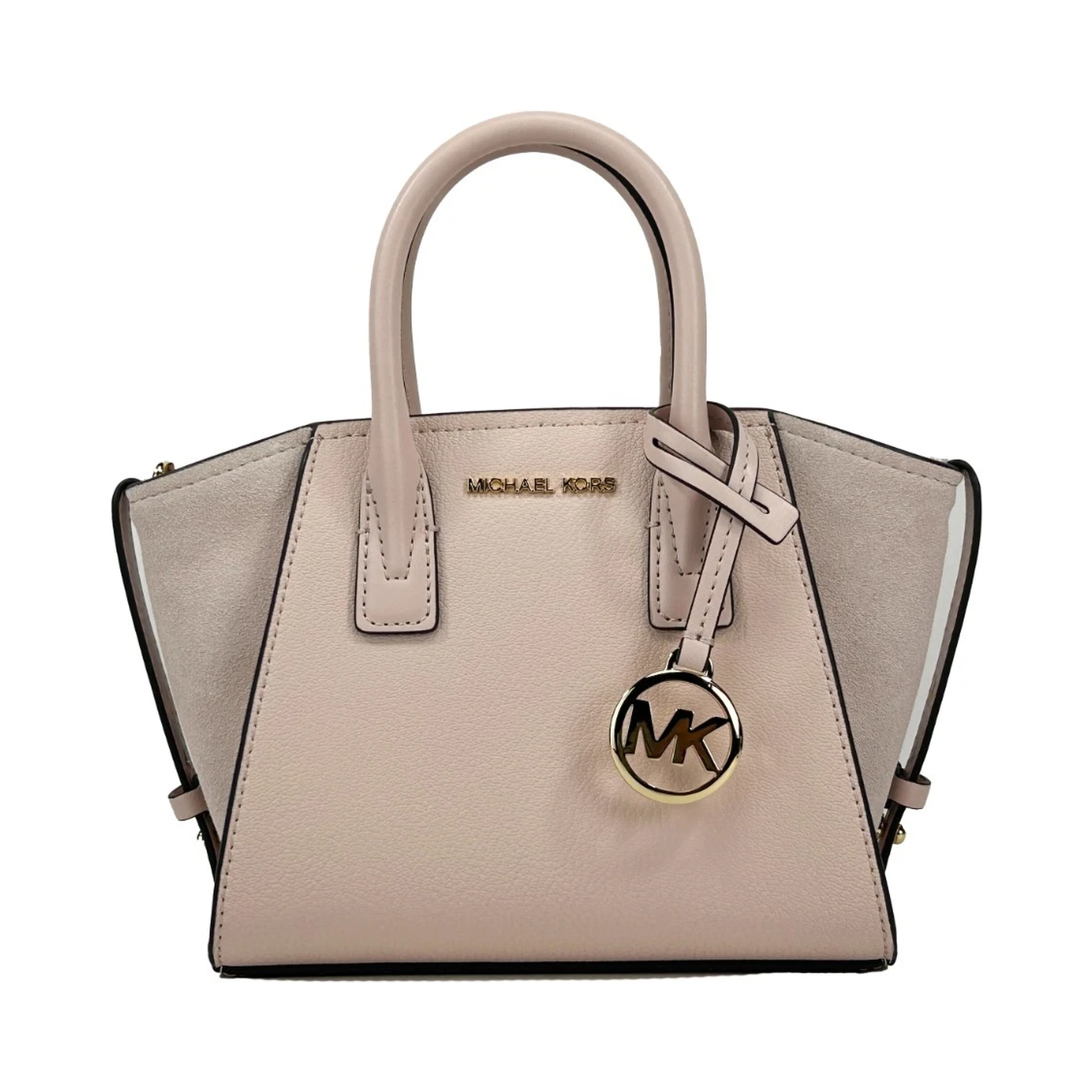 Michael Kors Avril Extra-Small Leather And Suede Satchel
