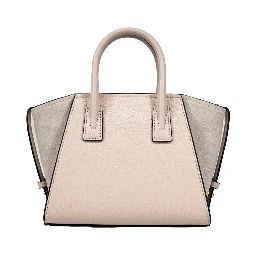 Michael Kors Avril Extra-Small Leather And Suede Satchel