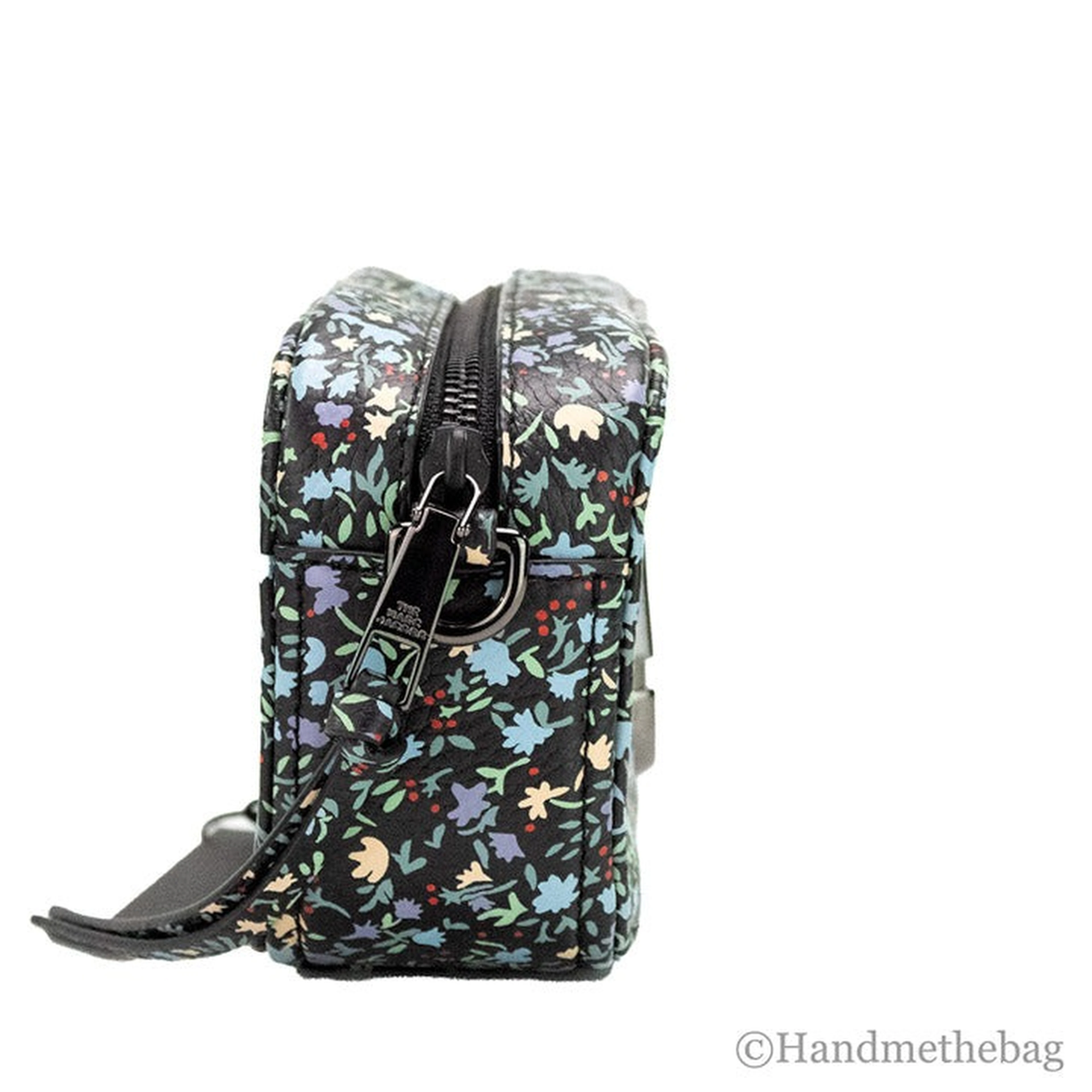 Marc Jacobs The Mini Floral Snapshot Printed Leather Crossbody Bag Purse
