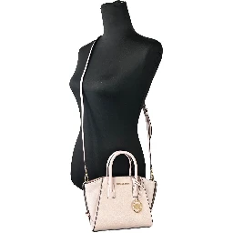 Michael Kors Avril Extra-Small Leather And Suede Satchel