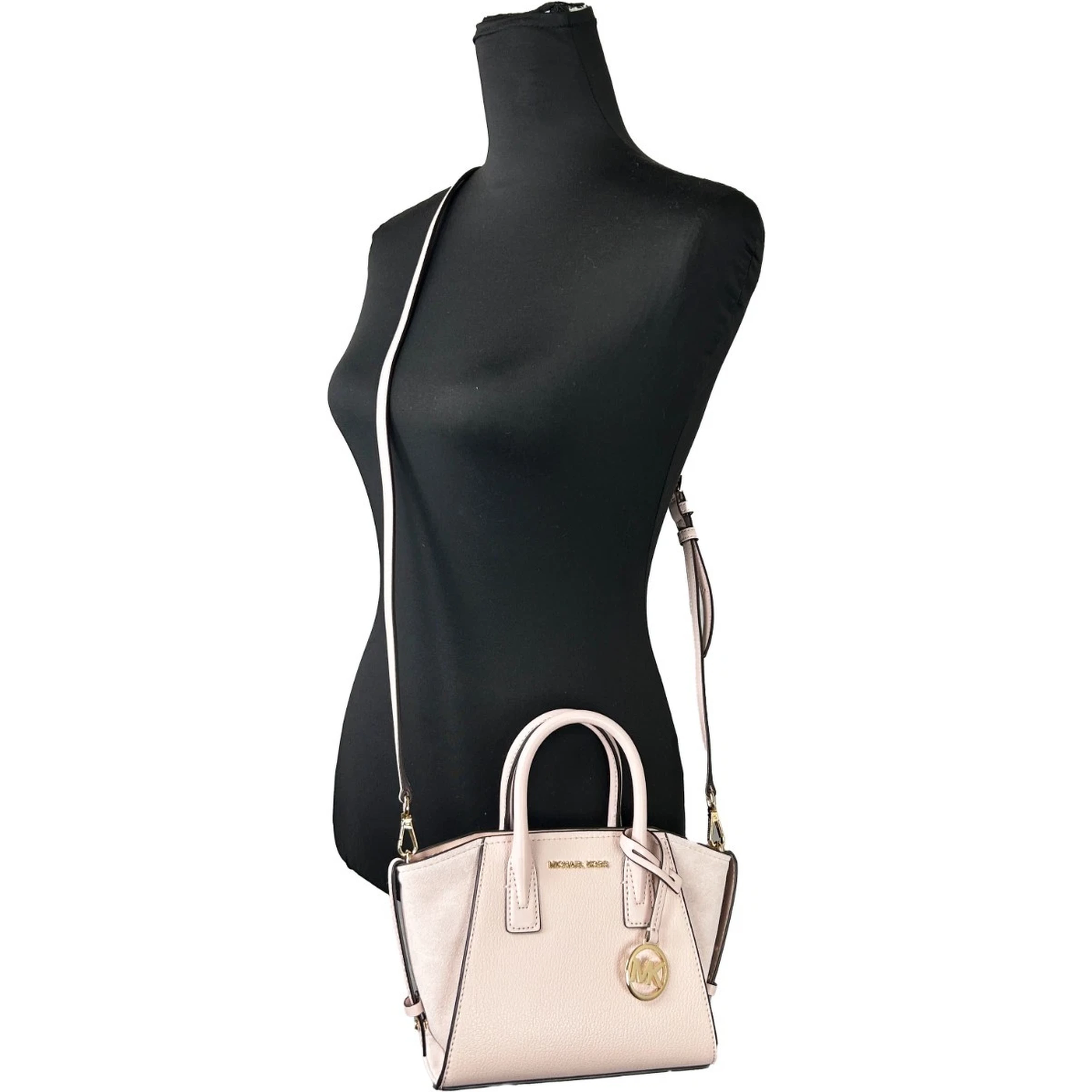 Michael Kors Avril Extra-Small Leather And Suede Satchel