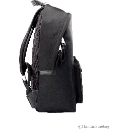 Burberry Abbeydale Branded Stamp Black Nylon Backpack Shoulder Bookbag