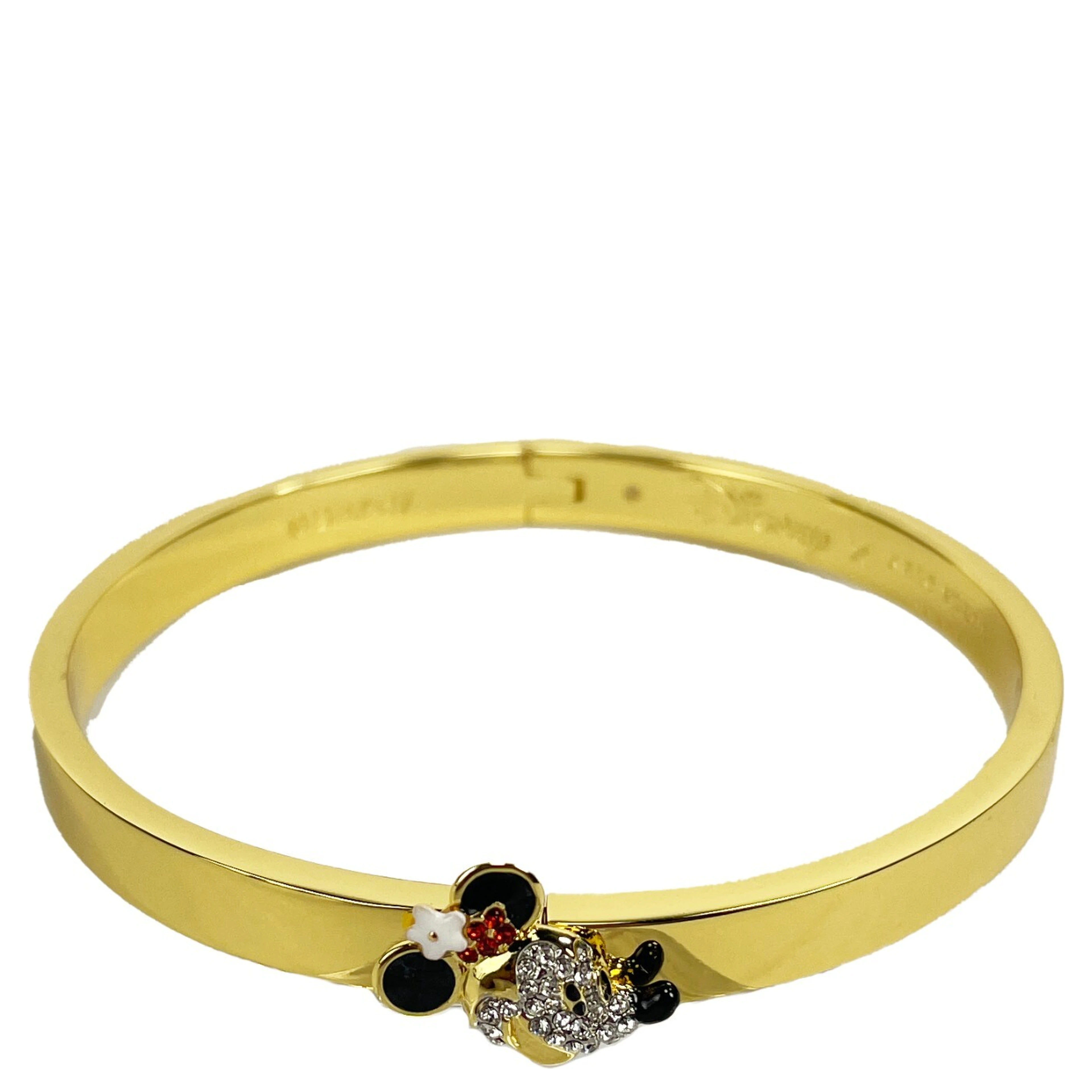 Kate Spade X Disney 100 Minnie Mouse Gem Gold Bracelet