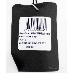 MCM Visetos Dark Grey Recycled Polyamide Cotton Blend Monogram Logo Bucket Hat