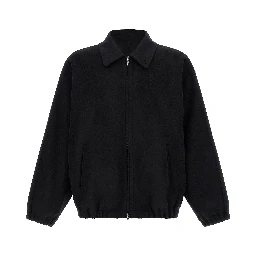 Black Wool Full-Length Jacket