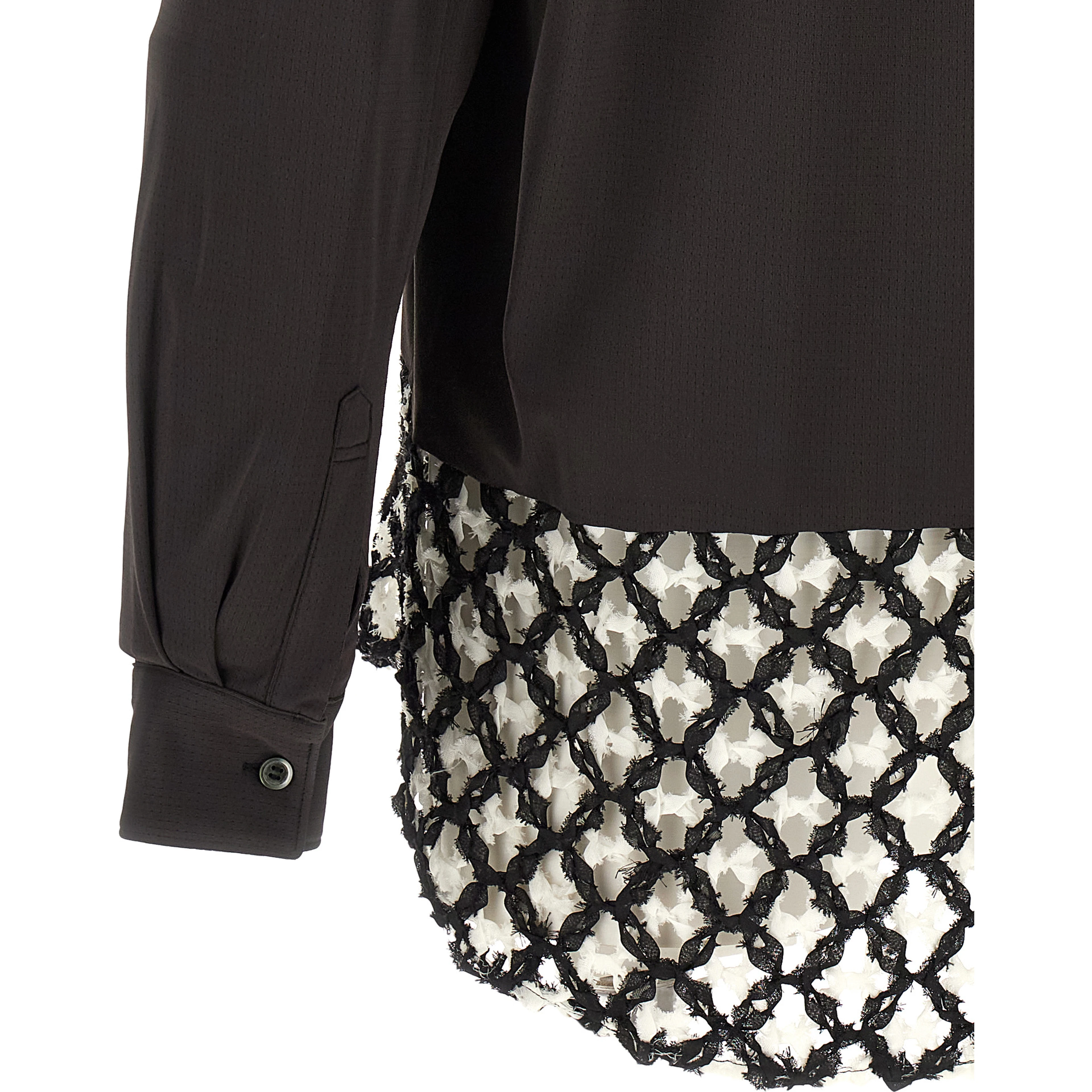 Bicolor Polyester Blouse