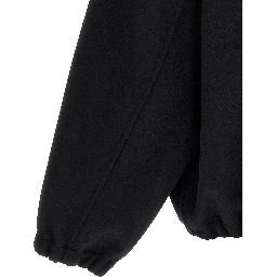 Black Wool Full-Length Jacket
