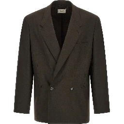 Brown Polyester Blazer