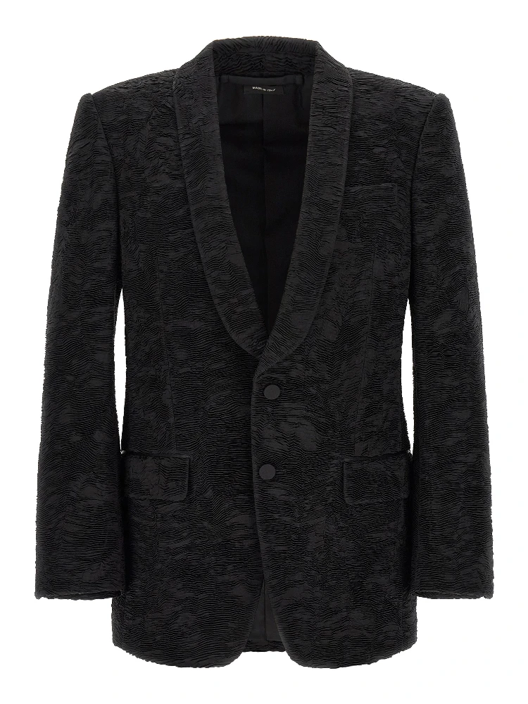 Black Silk Blazer