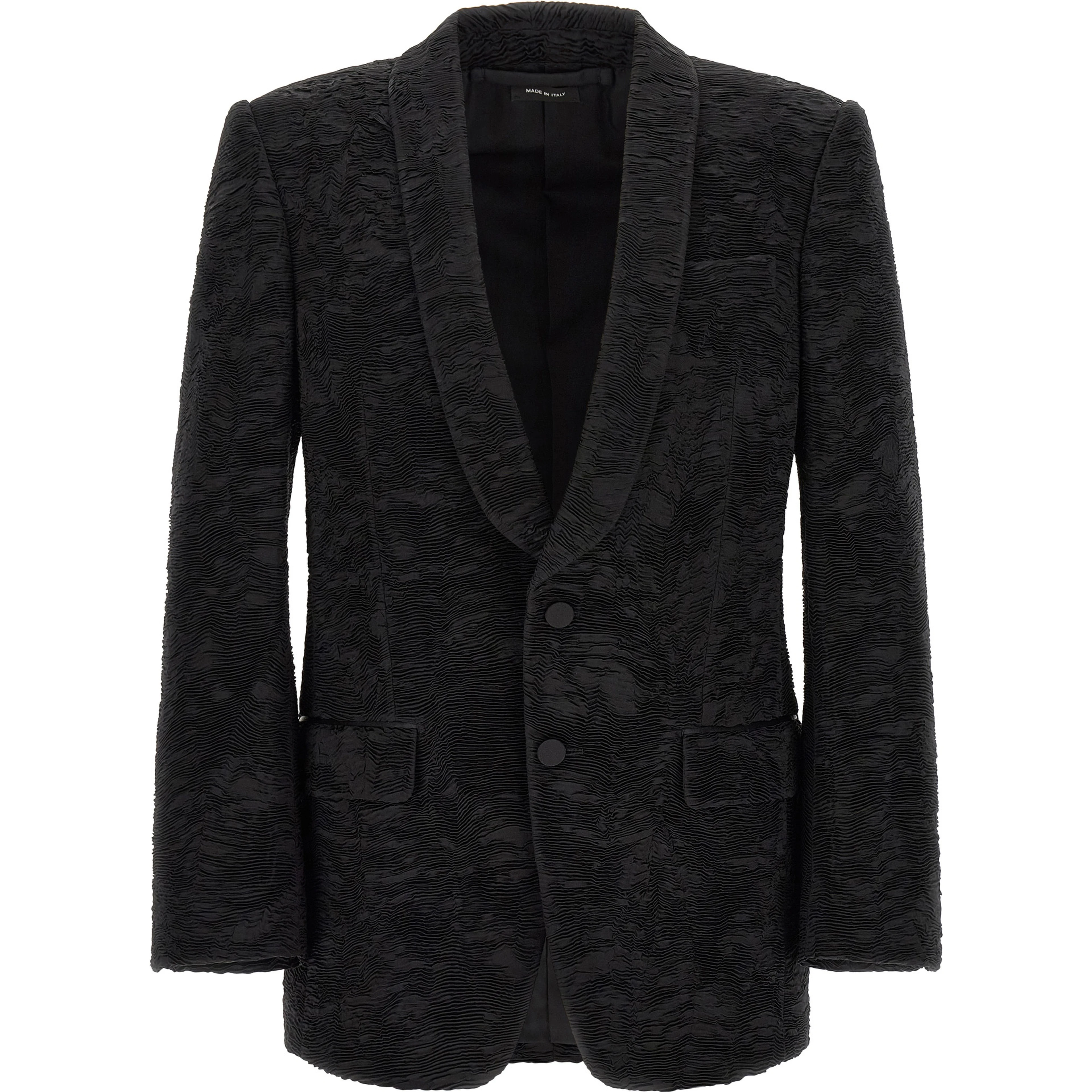 Black Silk Blazer