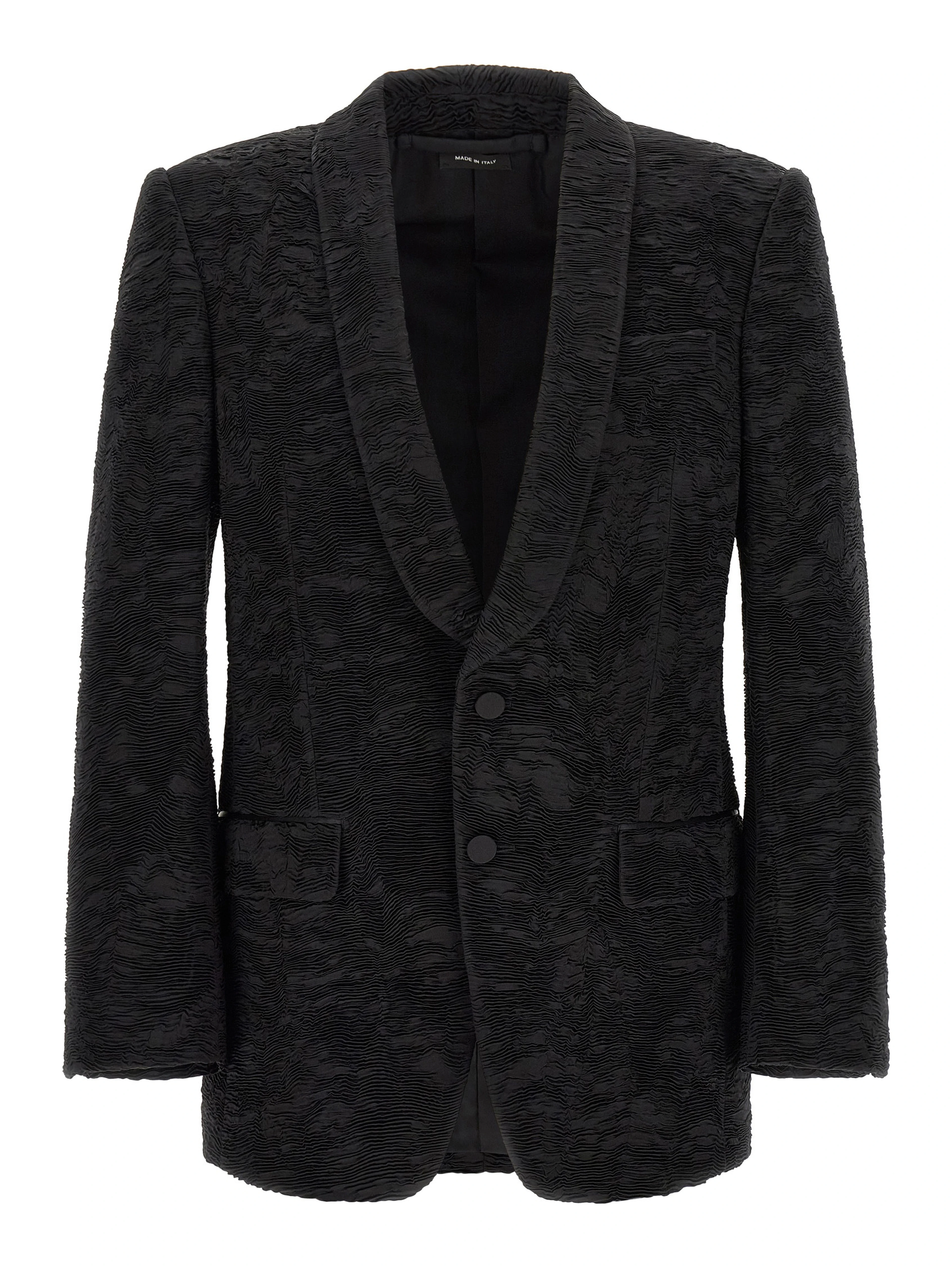 Black Silk Blazer