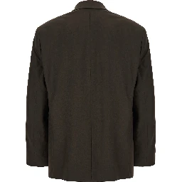 Brown Polyester Blazer