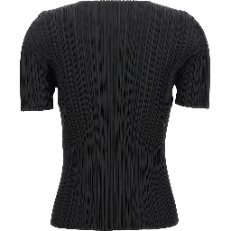 Black Polyester T-Shirt