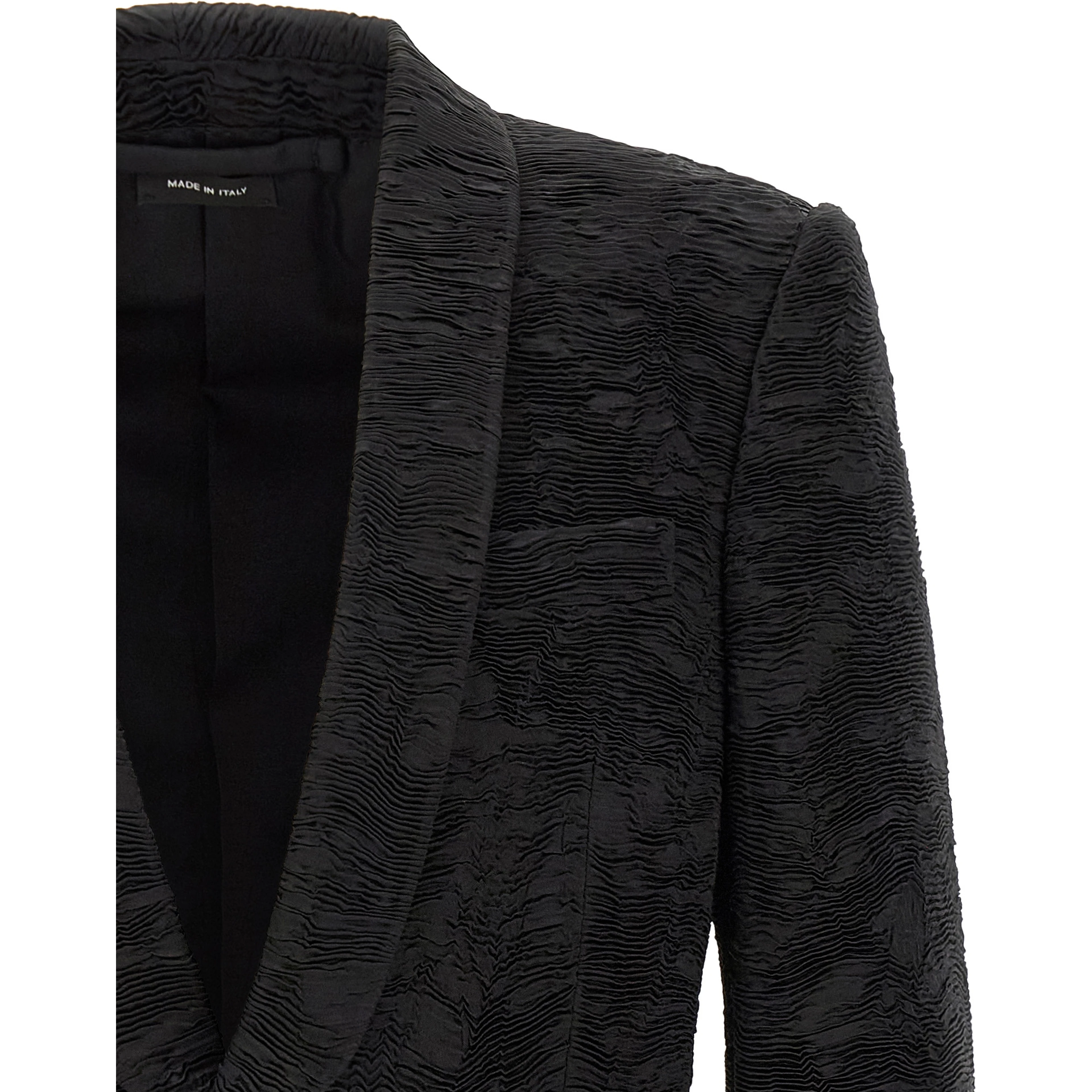 Black Silk Blazer