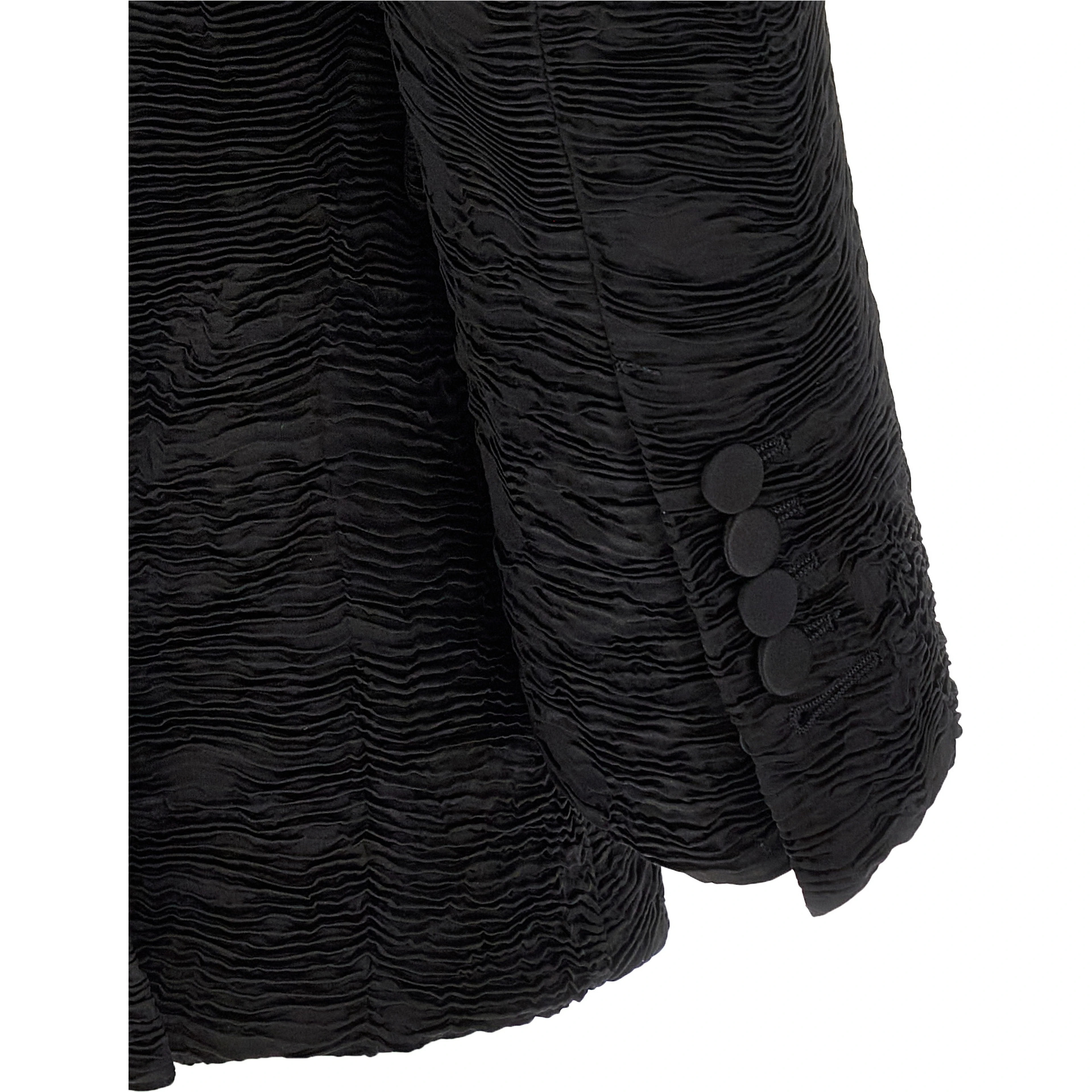 Black Silk Blazer