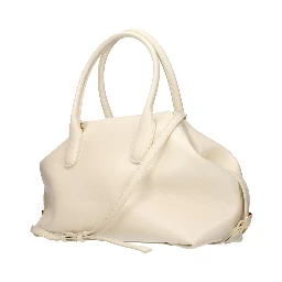 Beige Leather Handbag